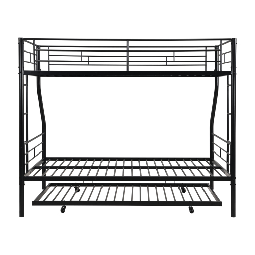 Twin Over Full With Trundle Metal Bunk Bed view 9