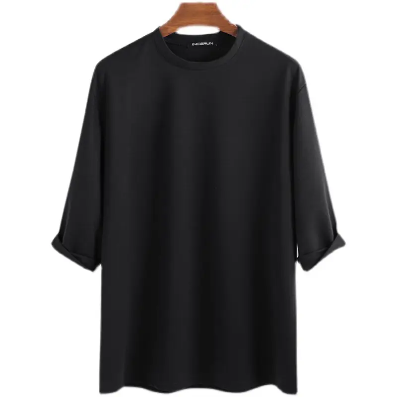 Fashion Men's Casual Cotton Round Neck T-shirt
