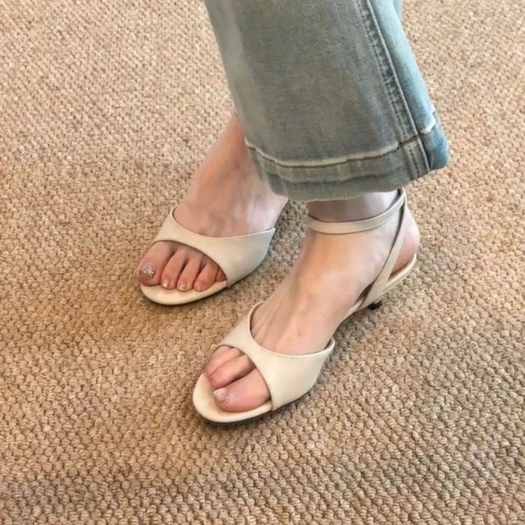 Women Elegant Minimalist Single Wide Strap Slingback Pumps Matching Casual Daily Office Date Dress Heels product image