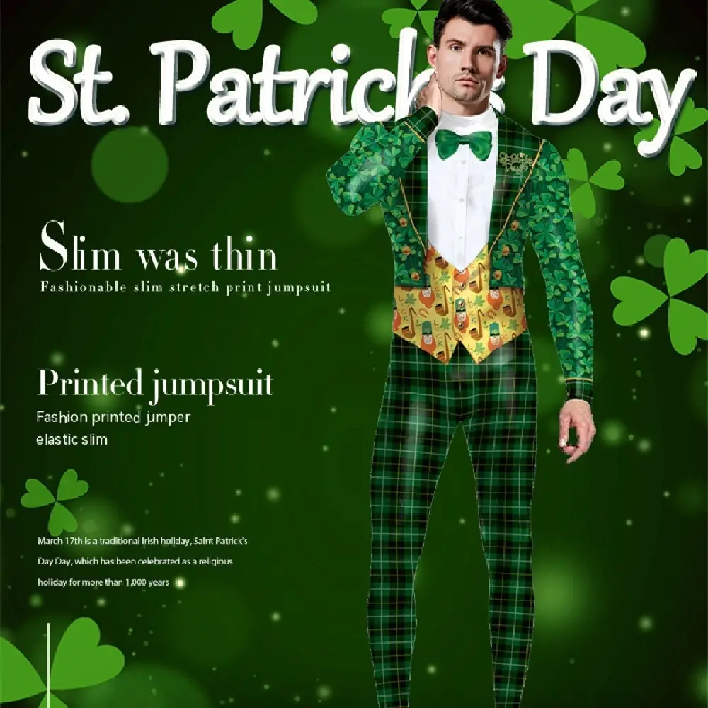 St. Patrick's Day Green Bow Digital Print