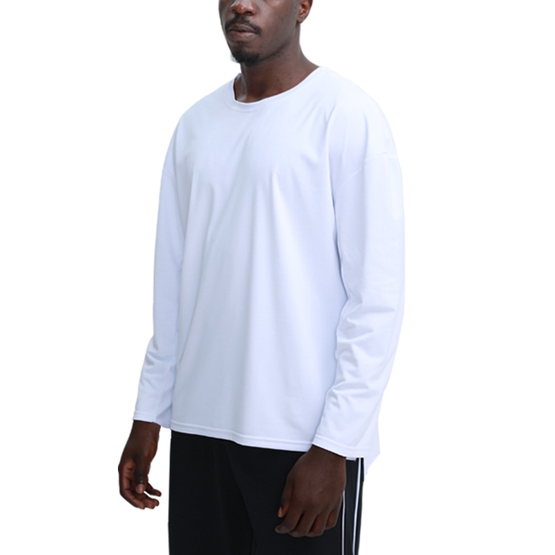 Men's Sports Long-sleeved Yoga Fitness Training Quick-drying Round Neck Top