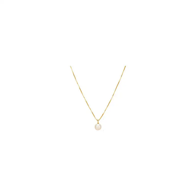 Light Luxury Sterling Silver Pearl Necklace