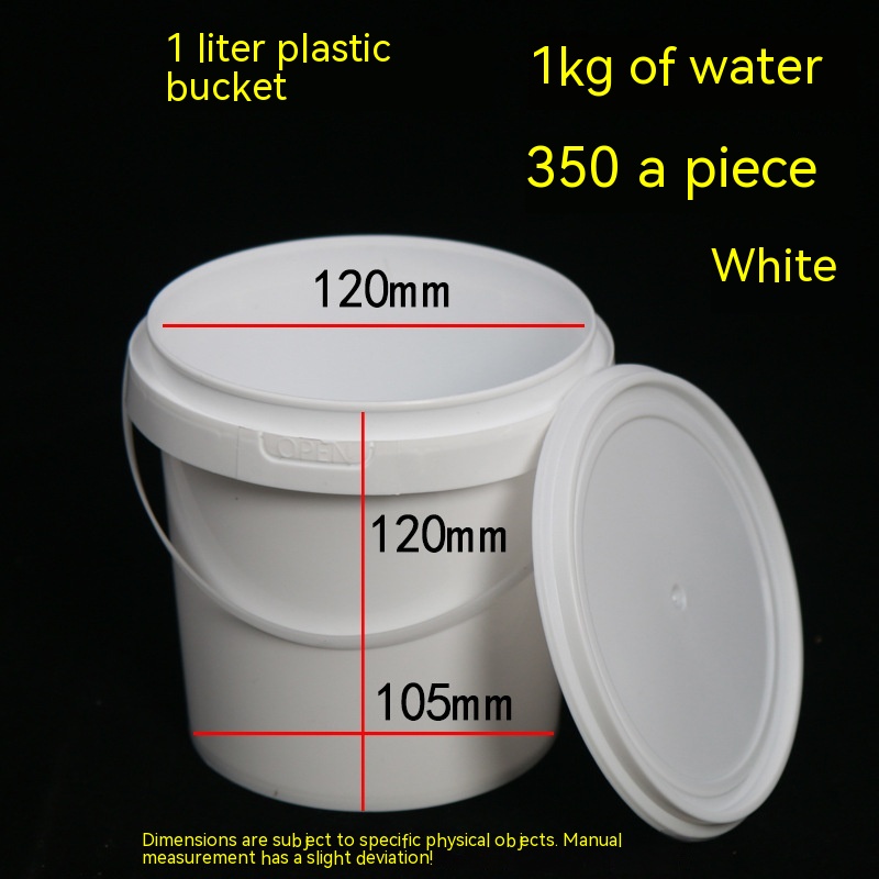 Title 6, Food Transparent White 1 Liter Plastic Storage ...