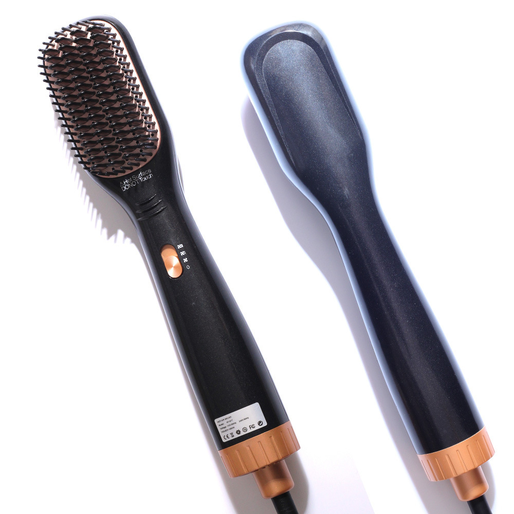 Hot Air Comb 3 In 1 Straight Hair And Curly Hair Dryer Negative Ion Beauty Power Comb Single Step Hot Air Comb - Image 4