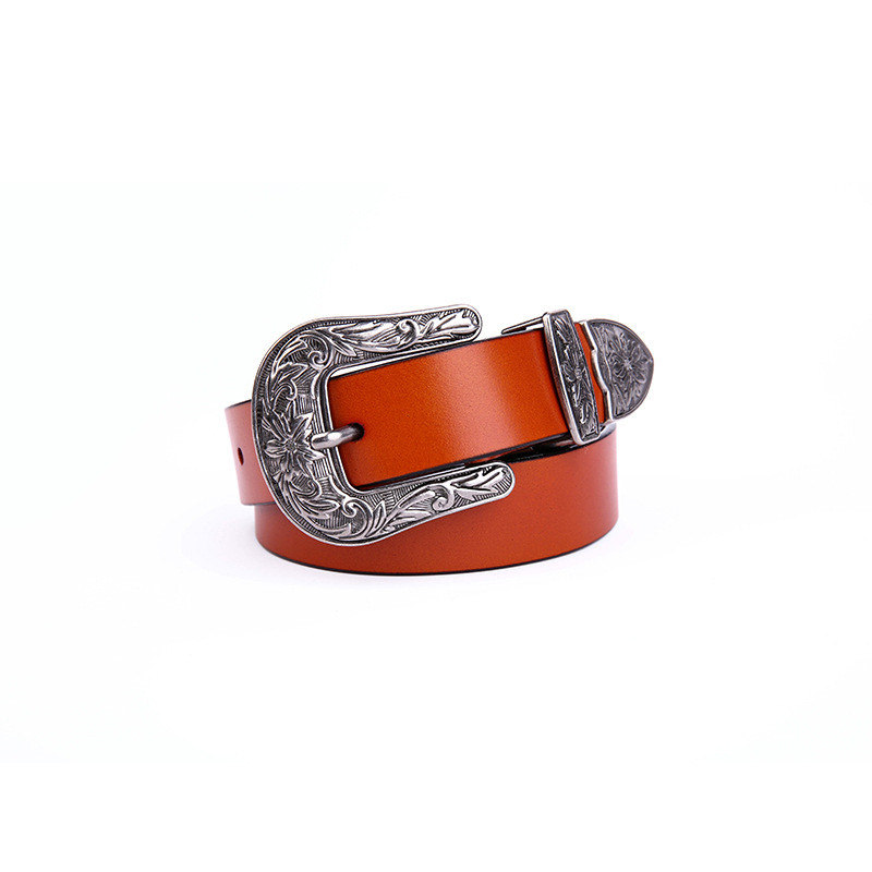 Title 1, Fashion decorative carved leather belt