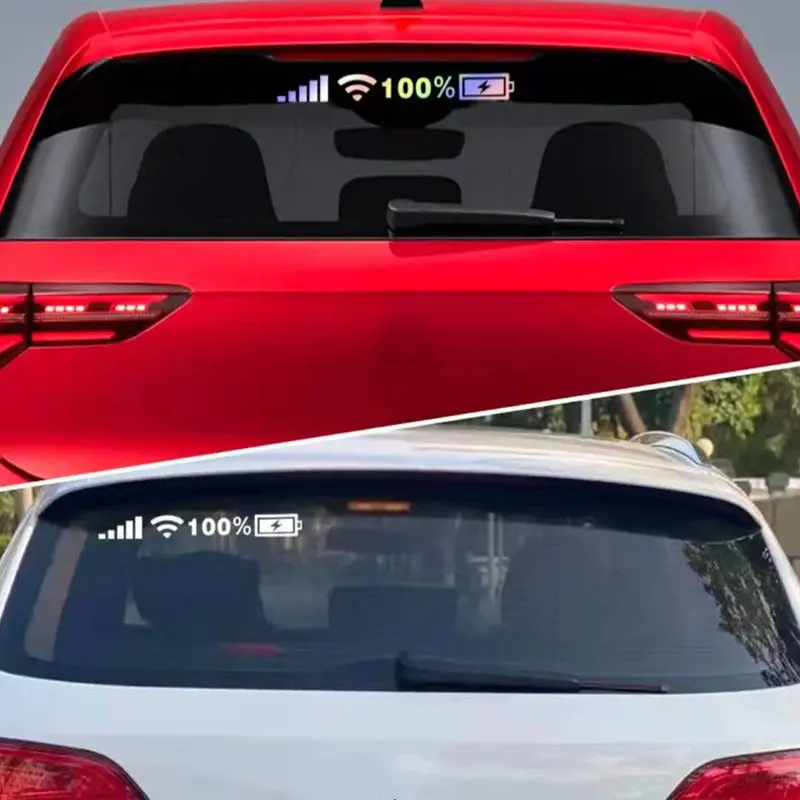 Car Windshield Stickers Signal WiFi Power Vinyl Decal Mobile