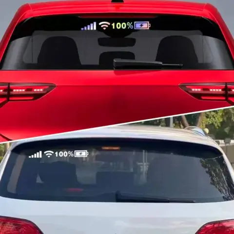 Car Windshield Stickers Signal WiFi Power Vinyl Decal Mobile