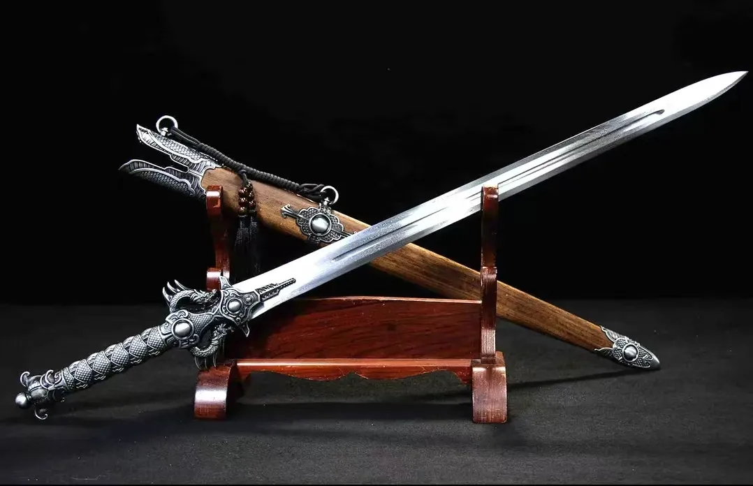 Xiehun Sword One-piece Hundred-Refined Pattern Steel Collectible