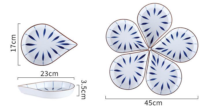 Title 3, Round Table Fan-shaped Household Japanese Chine...