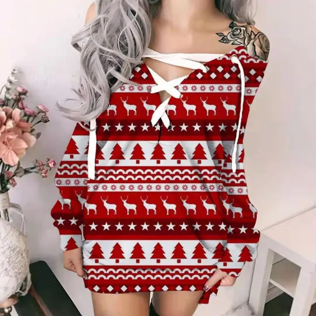 Autumn And Winter Christmas Long Sleeved Sweater Women G 2Xl - Shop at LoveMi