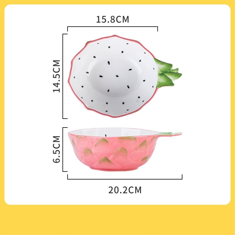 Title 5, Girly Cute Fruit Cereal Ceramic Bowl