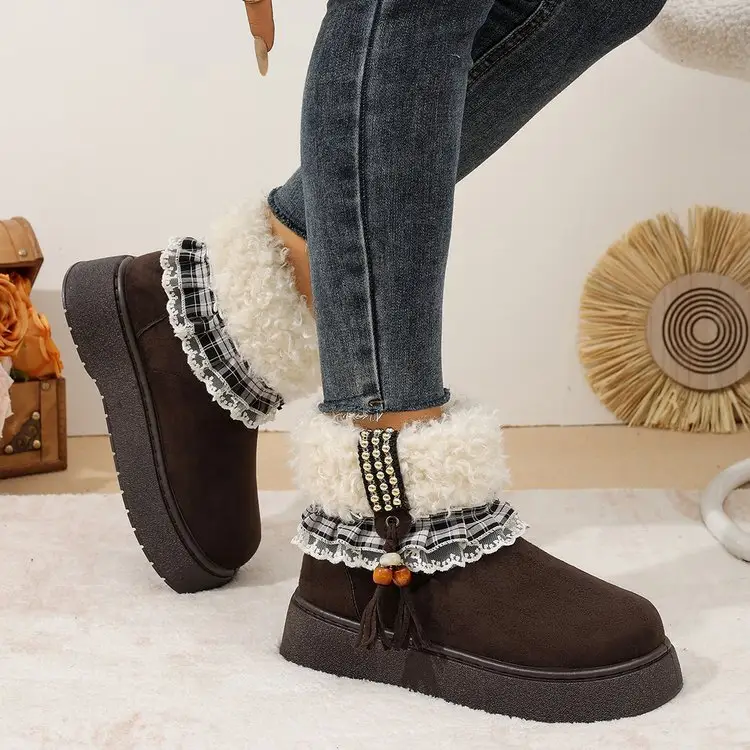Women's 2026 New Winter Snow Boots, Fuzzy