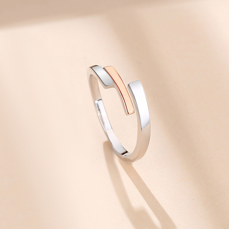 Title 6, Cold Scenery Face Korean Edition Simple Ring