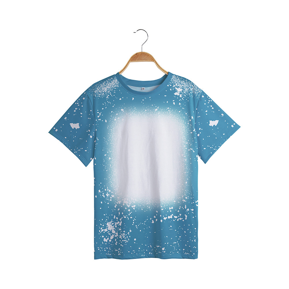 Title 7, Tie-dye bedrukte T-shirt met korte mouwen, loss...