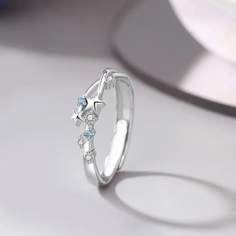 Couple Ring Sterling Silver Meteor Shower Ins