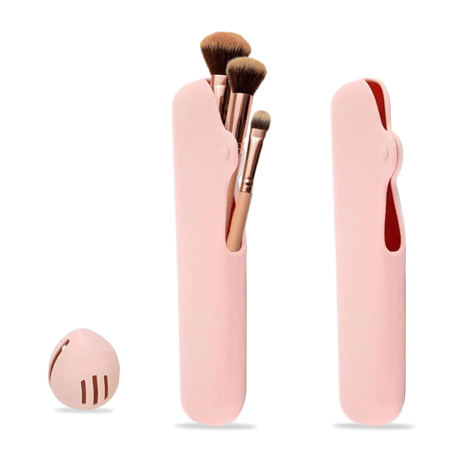 Travel Makeup Brush Holder, Beauty Blender Silicone