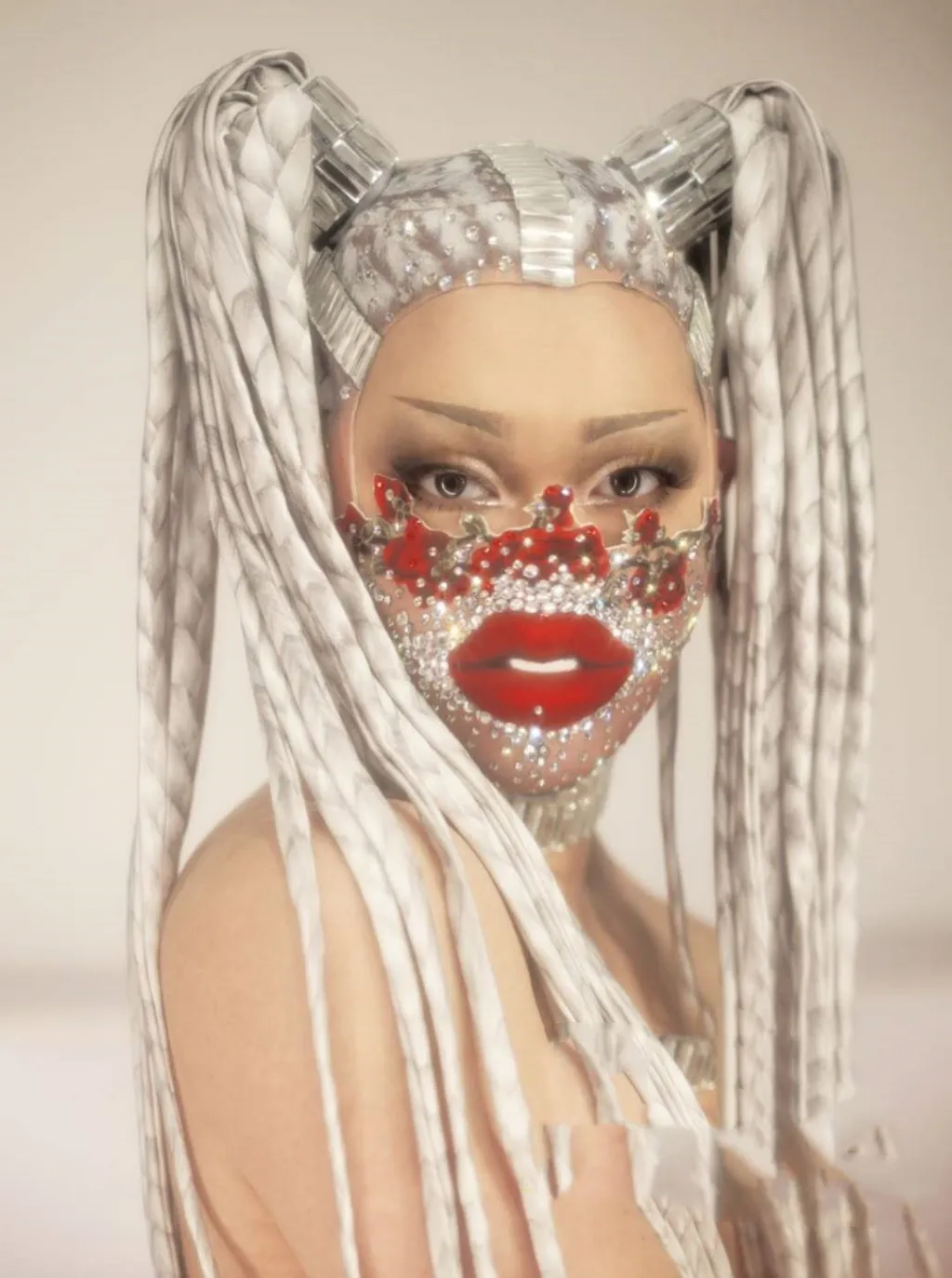 European And American Diamond Mask Butterfly Performance - Mask H-One Size