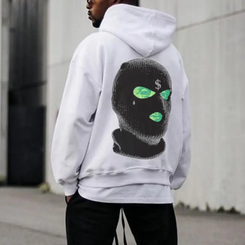 European And American Men's Cross Print Round Neck Sweater