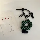 Green And Black Lattice Flower