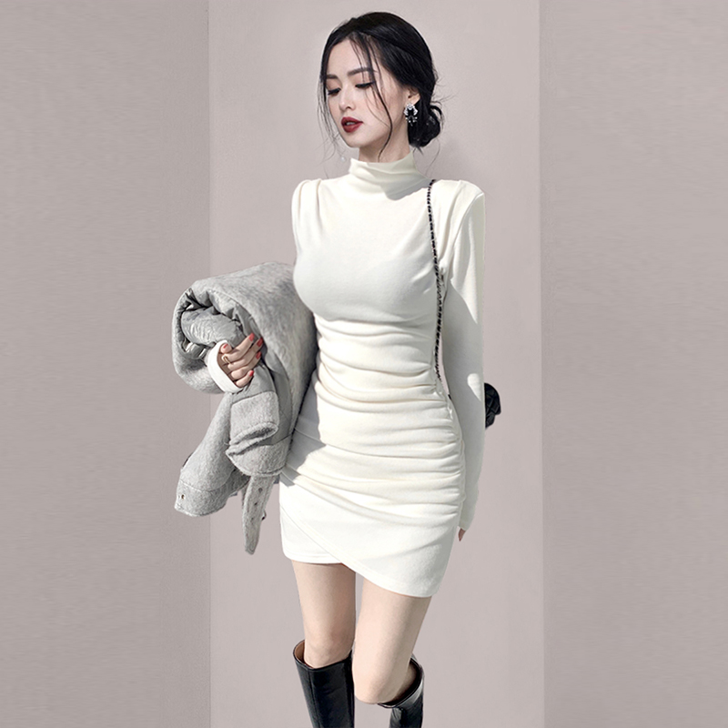 Women's Winter Bottom Skirt With Waist And Buttocks Closed