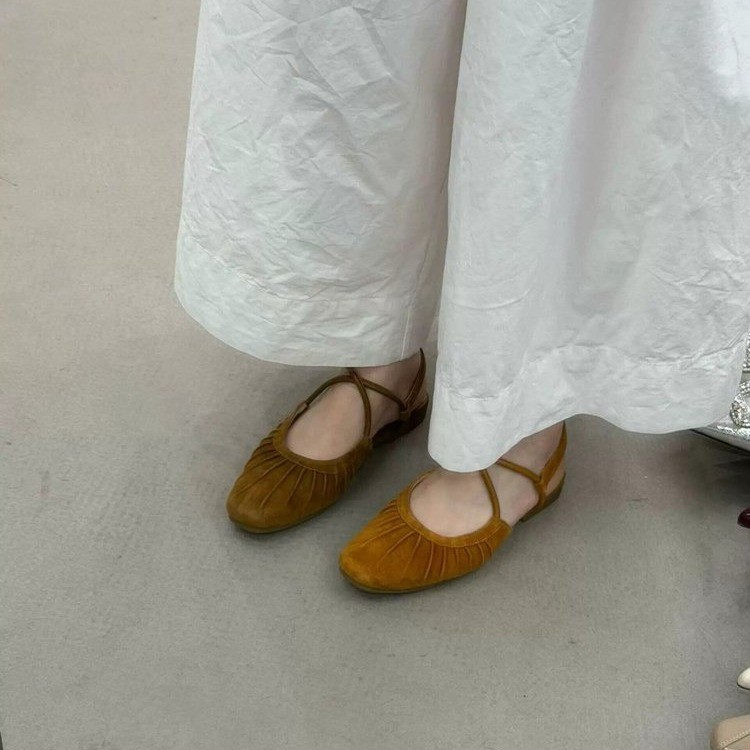Gathered Slingback Flats, picture 2 of 4