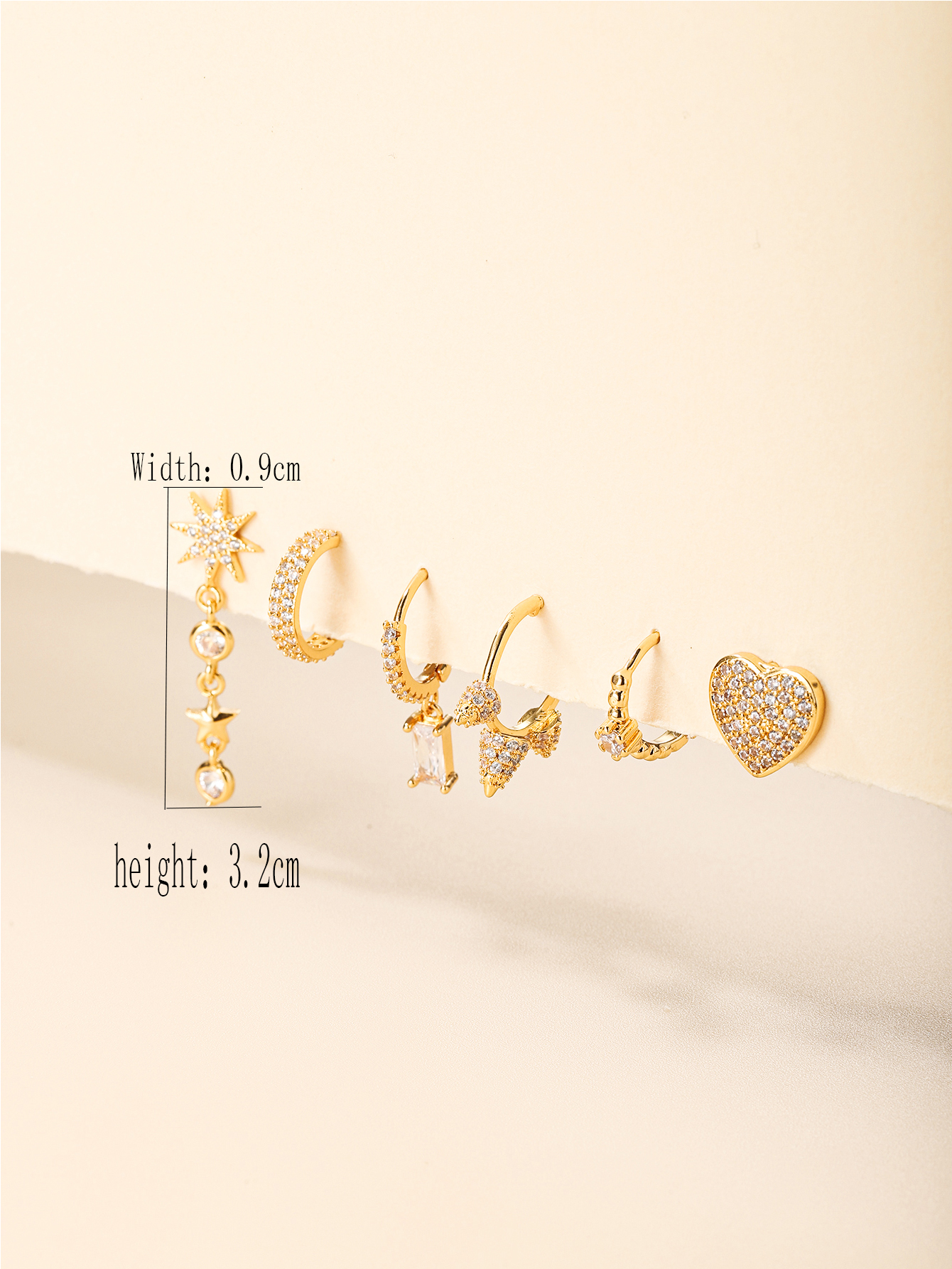 Simple Geometric Personality Metal Earrings