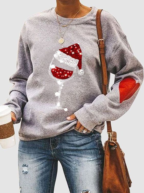 Autumn And Winter Long-sleeved Pullover Loose Round Neck Sweater Women