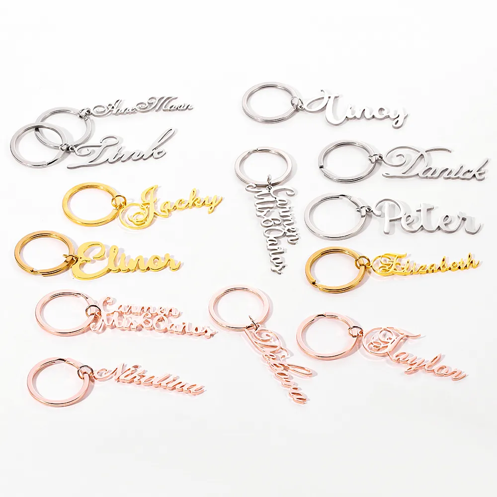 Private Custom Lettering 304 Stainless Steel Name Letter Clavicle
