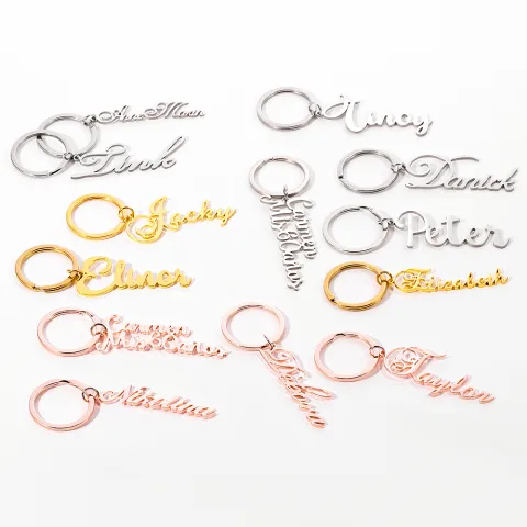 Private Custom Lettering 304 Stainless Steel Name Letter Clavicle