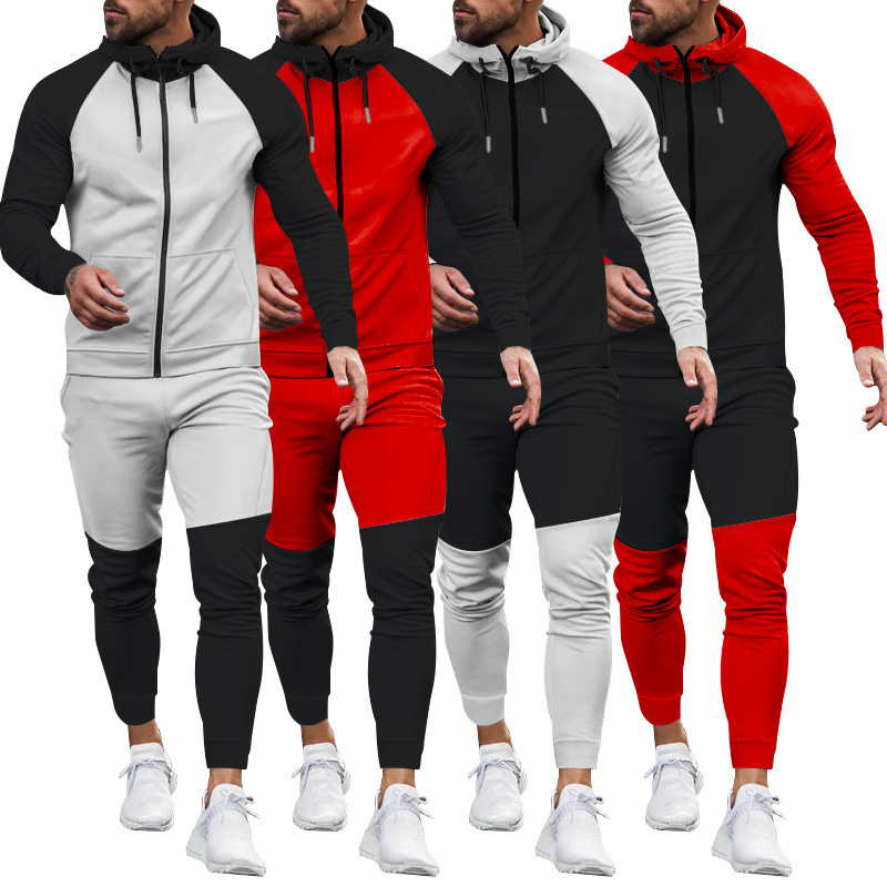 Title 6, Herenmode Colorblock vrijetijdssportpak