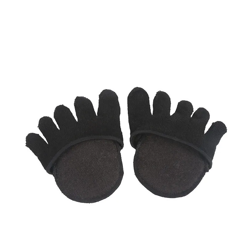 Toe Five-finger Socks Women's High Heels Invisible Pumps - Black