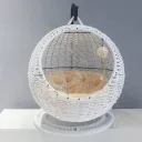 White Pp Rattan Woven