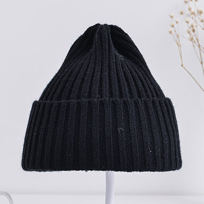 Korean Children's Knitted Hat Spring And Autumn Candy Color