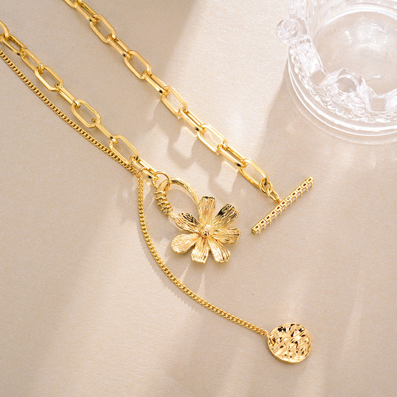 Four Leaf Clover Pendant Necklace Korean Simple Temperament Clavicle Chain