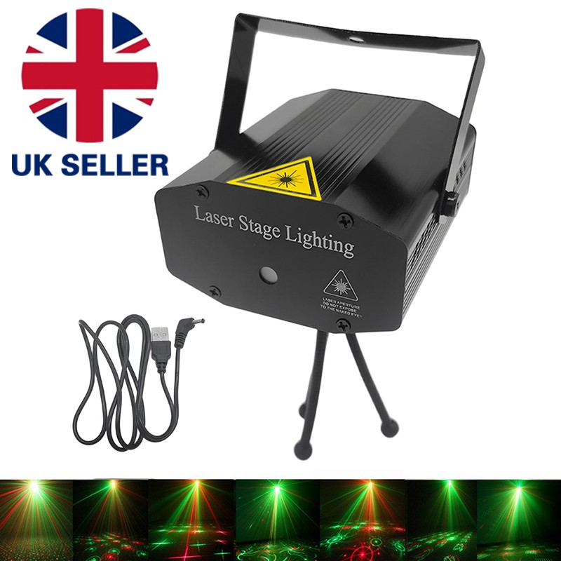 Mini Laser Projector Stage Lights LED R&G Lighting DJ Disco Party KTV Club Home — image 4