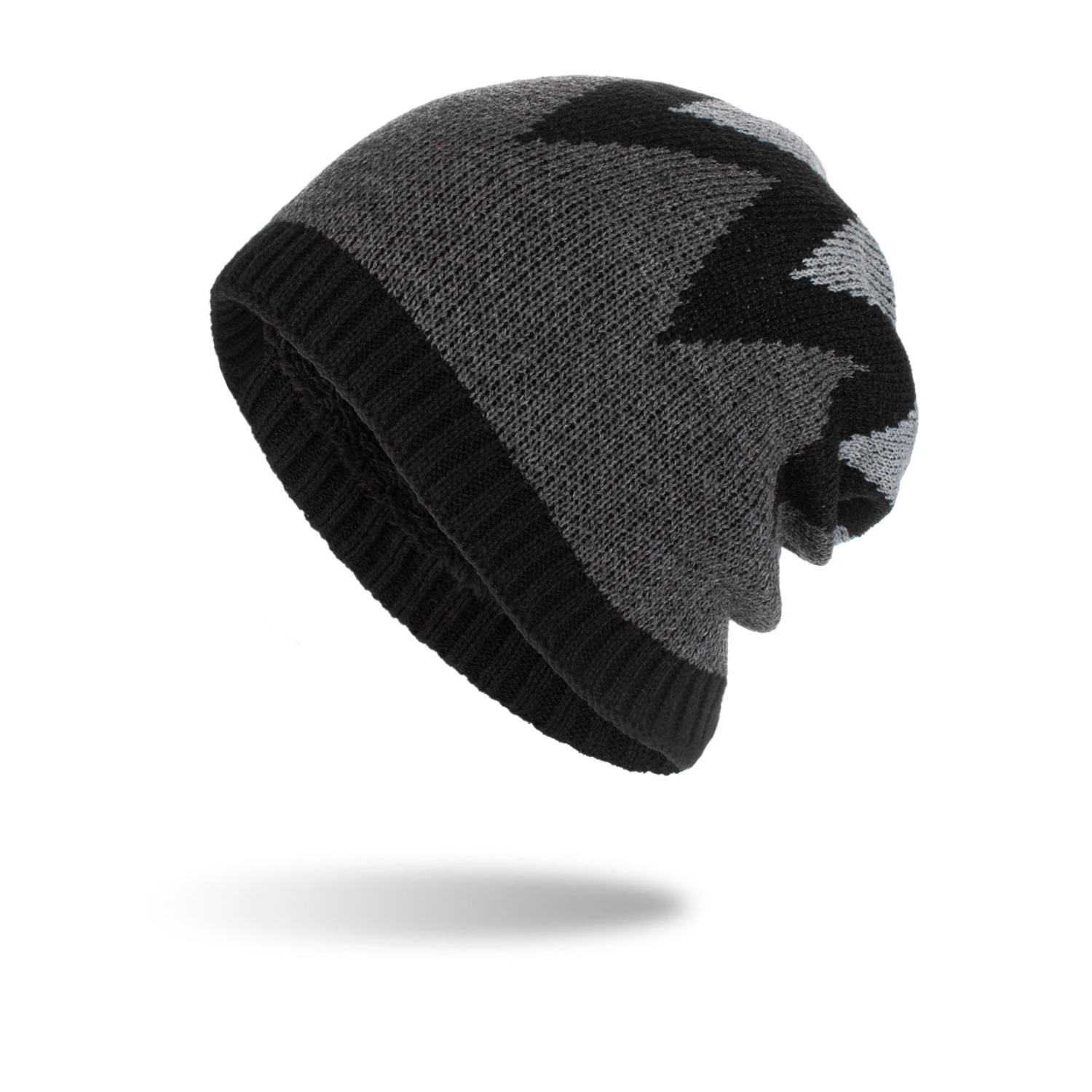 Autumn And Winter New Knitted Contrast Color Hat