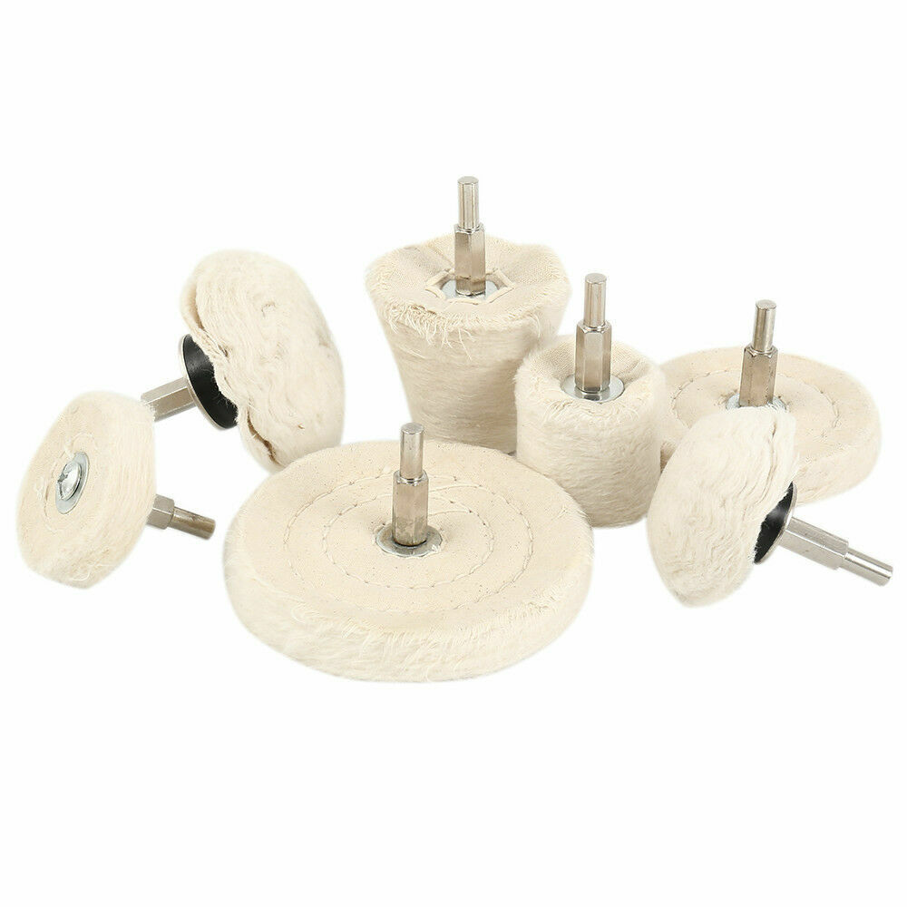 Polishing Buffing Pads Mop Wheel Buffer Pad Drill Kit For Car Polisher 7Pcs Set — image 8