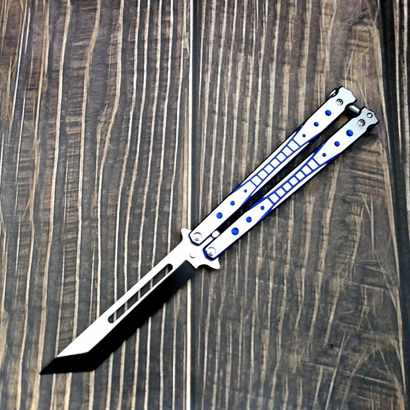 Black and white knife