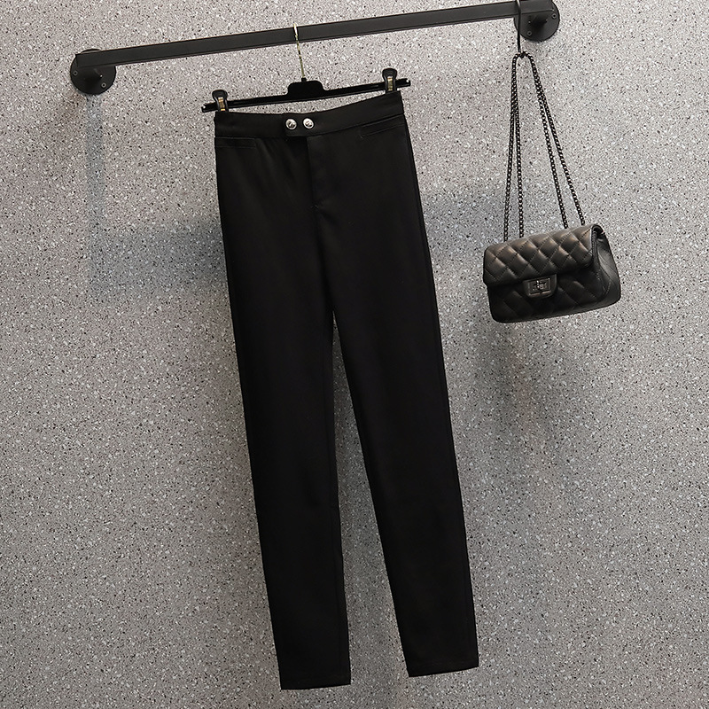 Fashion Plus Size Suit Women Are Thin And Stitching Irregular Fake Two-piece Shirt Pants Two-piece Suit