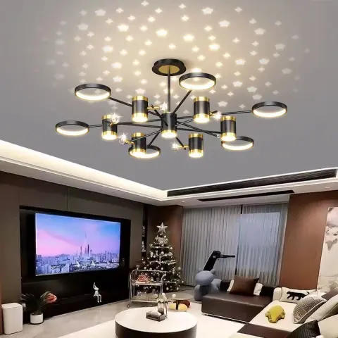 Light Luxury Chandelier Nordic Star Lamp Combination Whole House
