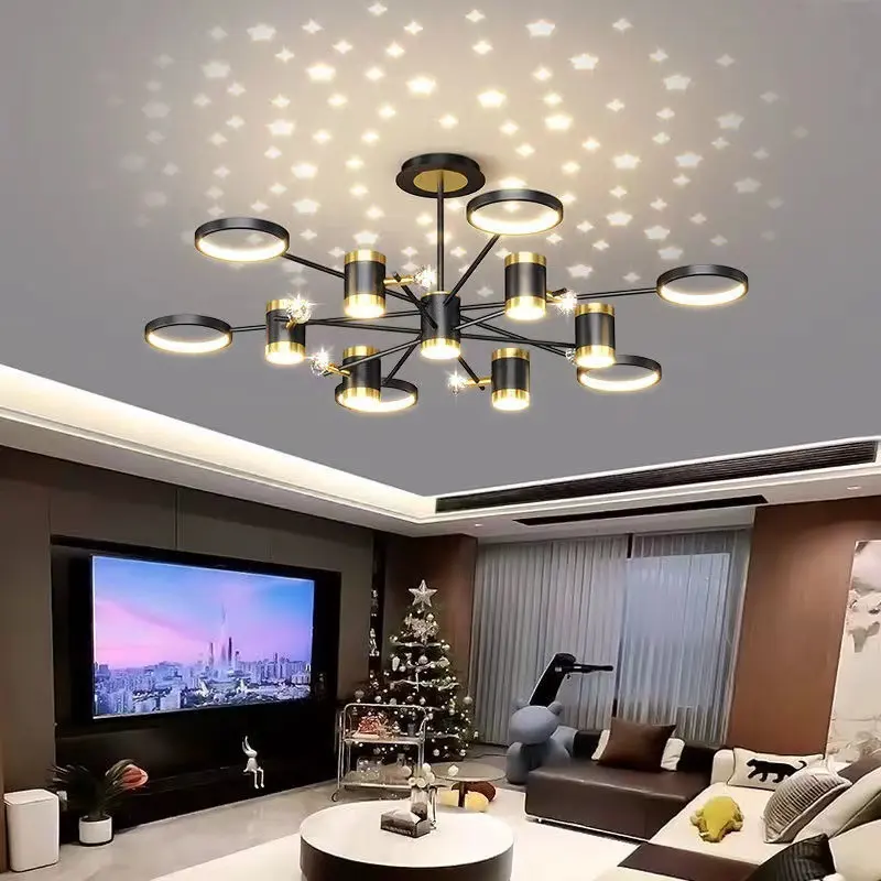 Light Luxury Chandelier Nordic Star Lamp Combination Whole House