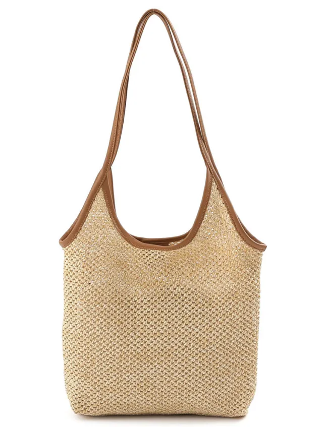 Casual Large Capacity Hollowed Out Handbag Bag - Shop at LoveMi
