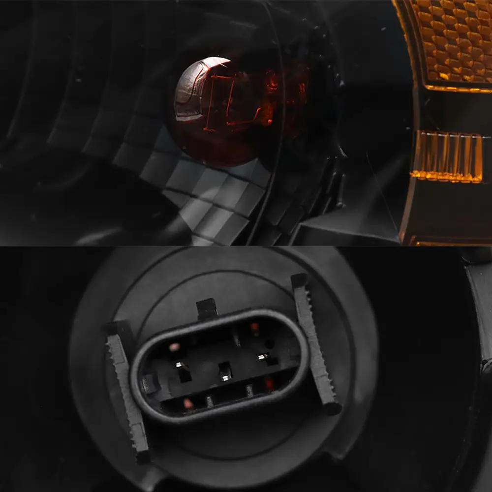 Black Headlight For 2008-2016 Freightliner Cascadia With Halogen Bulb, Driver's Left