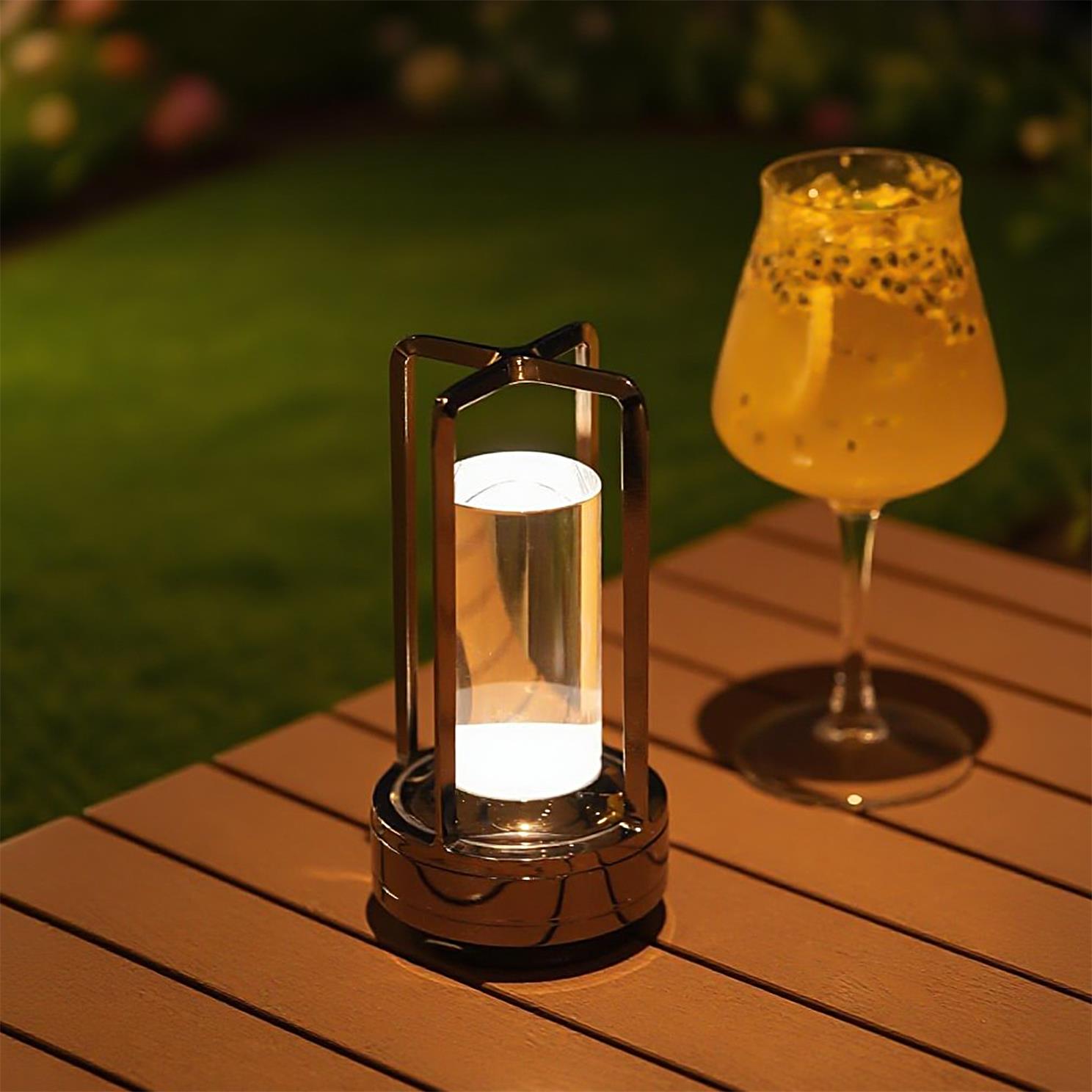 2pcs Portable Touch Control Table Lamp With 5000mAh Battery, 3-Color Stepless Dimming Cordless LED Light For Bedroom Camping Restaurant Bar Indoo view 6