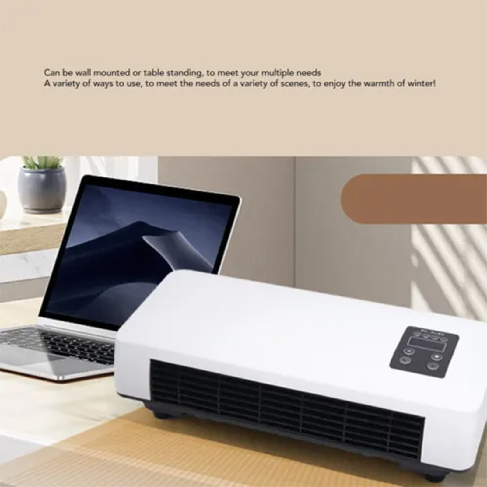 Electric Wall Heater Air Conditioner Wall Mounted Space Heater Fast Heating