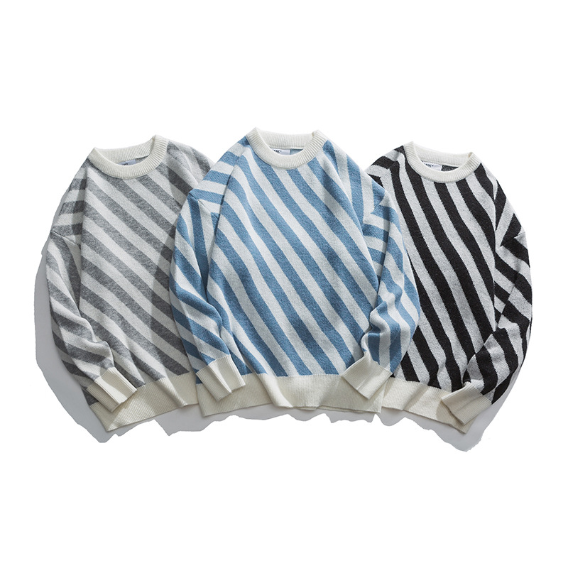 Pullover Loose Trendy Men's Knitted Sweater