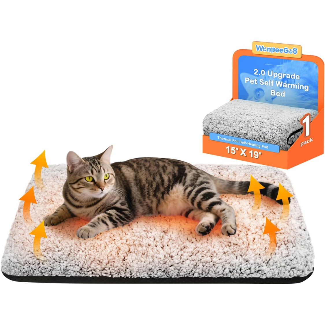 Self Warming Cat Bed, Upgraded Thermal Mat For Indoor Cats — foto 6