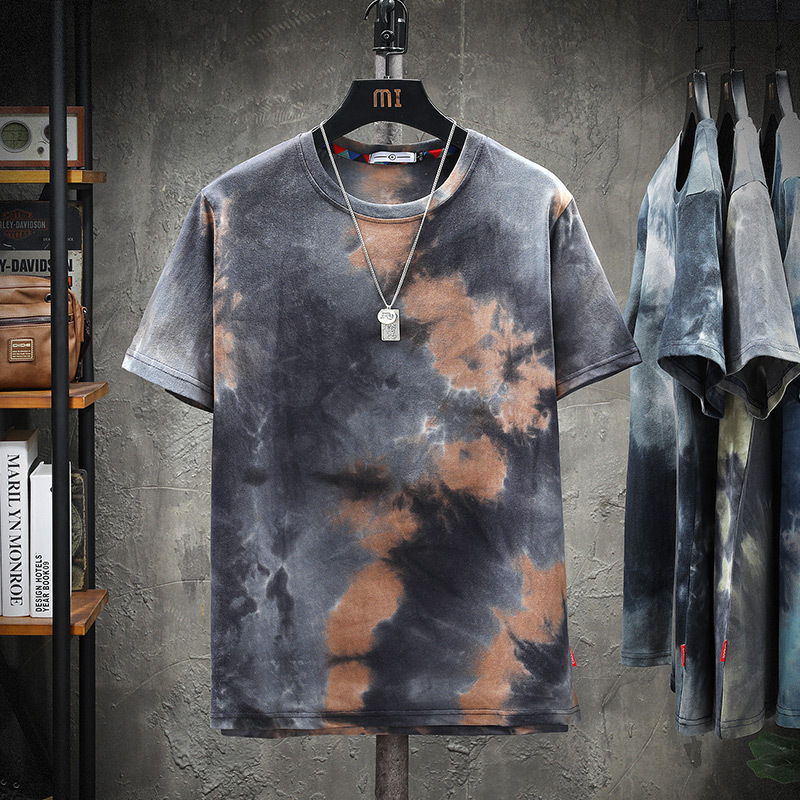 Title 7, Round Neck Short Sleeve Tie-dye Print T-shirt