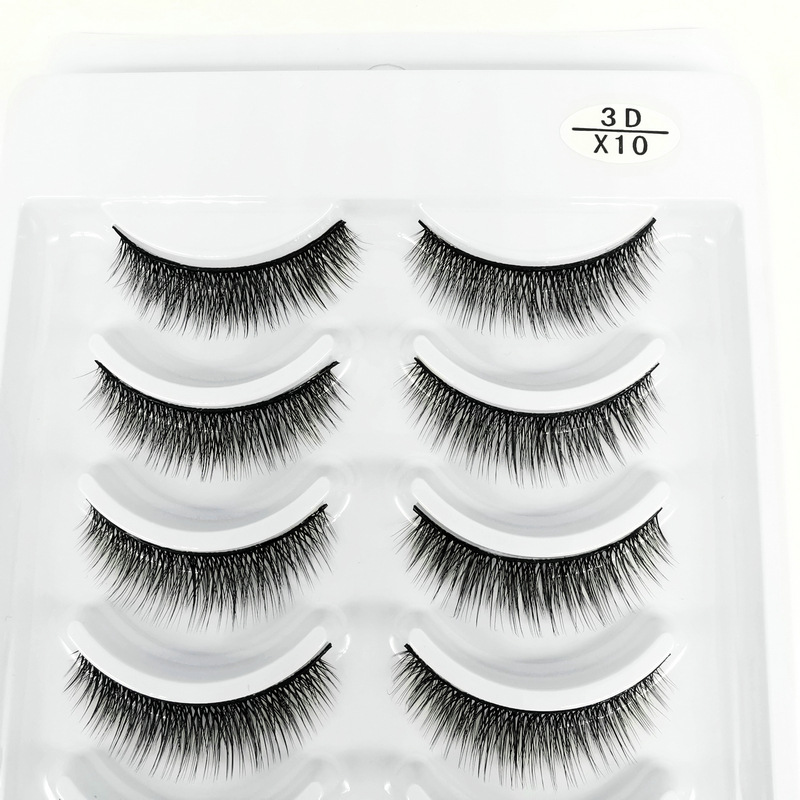 Natural Curling Soft Multilayer Stereoscopic Eyelashes 3Dx10 - Shop at LoveMi