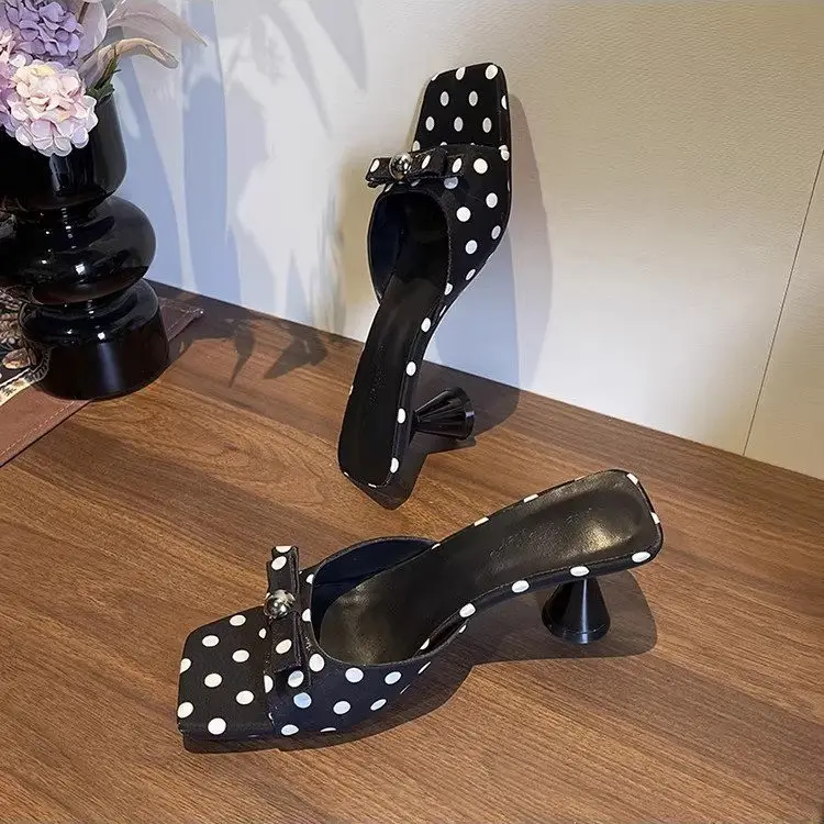 2026 Summer New Polka Dot Bow Pumps